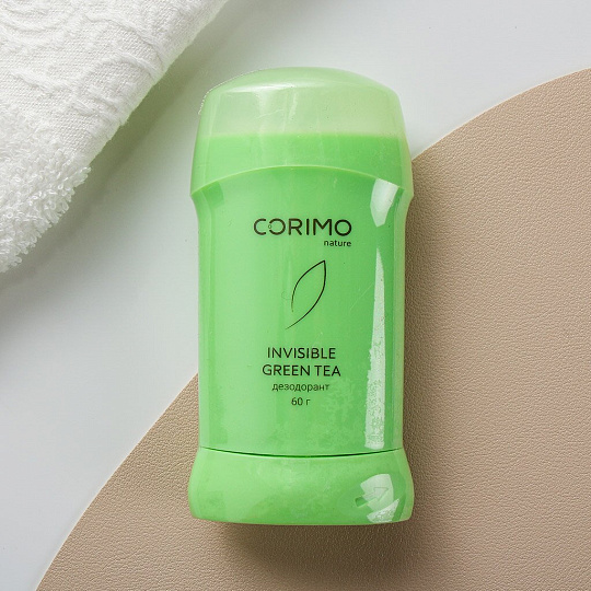 Дезодорант Corimo, Green Tea, для женщин, гелевый, стик, 60 г