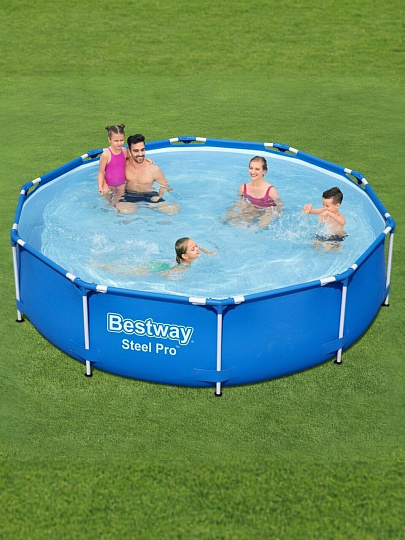 Бассейн каркасный Bestway, 305х76 см, Steel Pro, 56677, 4678 л