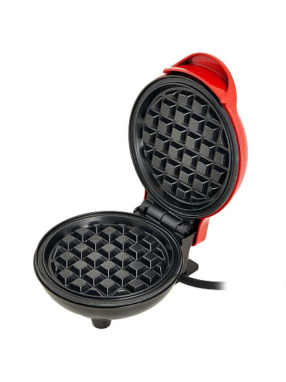 Вафельница Василиса, Венская, ВА-5402, 500 Вт, d=12 см, красный, антиприг