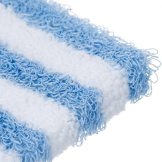 Сменный блок для швабры микрофибра, 45х14 см, бело-голубой, Bossclean, Bossclean, SR54203R