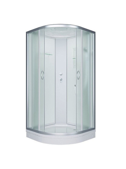 Душевая кабина низкий поддон, 90х90х215 см, матовая, Erlit, ER3509P-C3-RUS