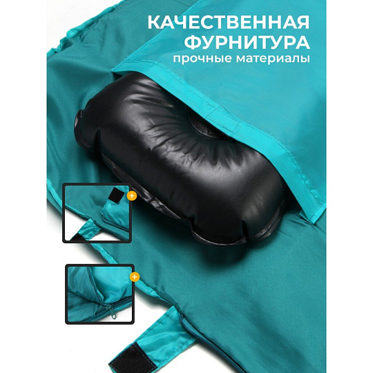 Спальный мешок одеяло, 205х90 см, 4 °C, 8 °C, 2 слоя, полиэстер, холлофайбер, в ассортименте, Bestway, 68101