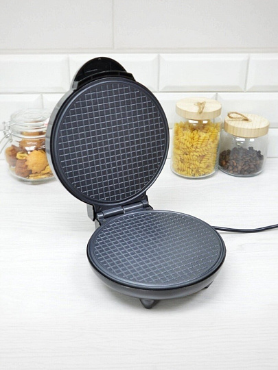Вафельница Homestar, HS-2028, 1200 Вт, черный с серебром, антипригарное покрытие, 105198