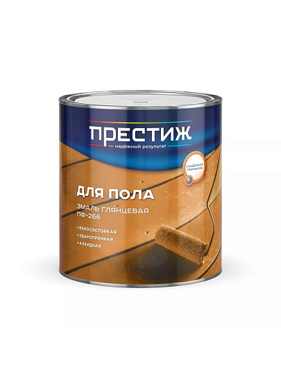 Эмаль Престиж, ПФ-266, алкидная, глянцевая, светлый орех, 2.8 кг