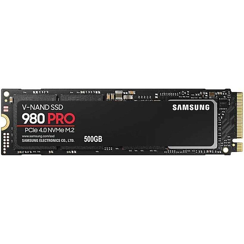 Накопитель SSD SAMSUNG 980 PRO MZ-V8P500BW 500ГБ, M.2 2280, PCI-E x4, NVMe