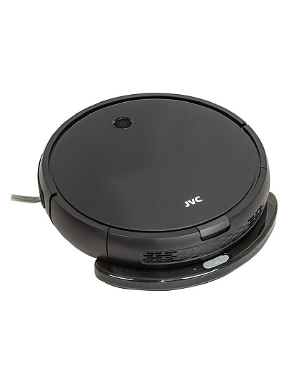 Робот-пылесос аккумуляторный, JVC, JH-VR510, 25 Вт, с контейнером, 0.5 л, 2.5 А.ч, сухая и влажная уборка, черный