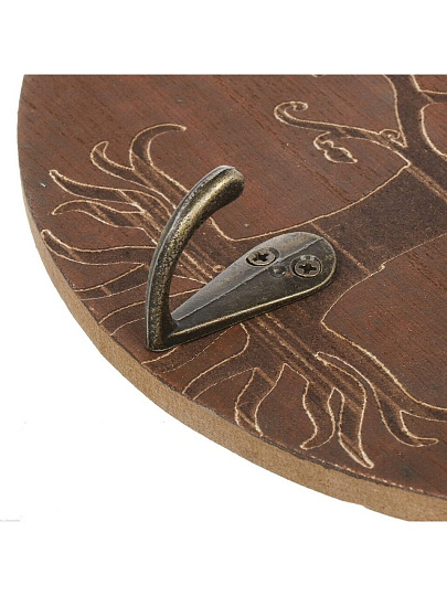 Крючок 19.5 см, МДФ, коричневый, Y6-10527