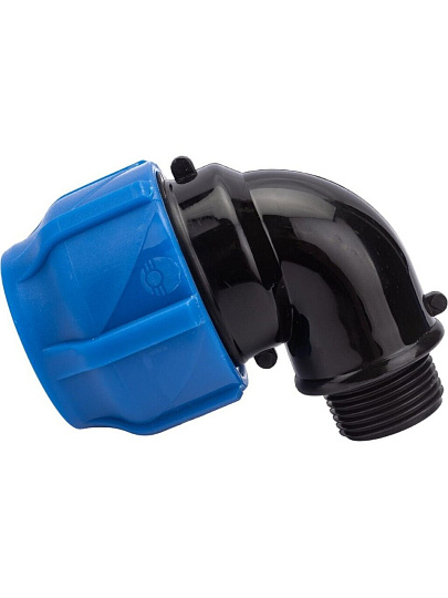 ПНД уголок d32х3/4", наружная резьба, Valfex