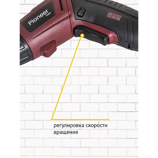 Отвертка аккумуляторная, Pioneer, CS-M0401, 4 В, 2 А.ч, Li-ion, 3.5 Н-м, 200 об/мин