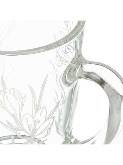 Кружка стекло, 300 мл, Подснежник, Glasstar, G1334