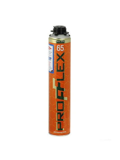 Пена монтажная Profflex, Gold, профессиональная, 65 л, 850 мл, 920 г, летняя