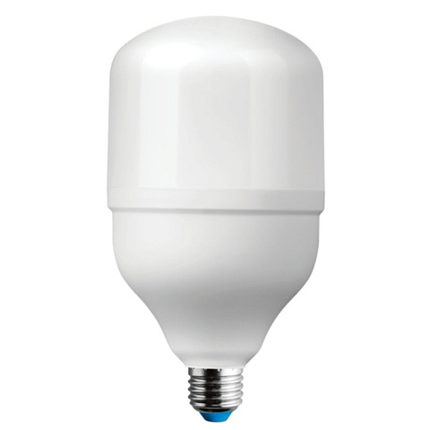 Лампа светодиодная E27-E40, 40 Вт, цилиндрическая, 6500 К, свет холодный белый, Космос, высокой мощности, переходник на Е40 в комплекте