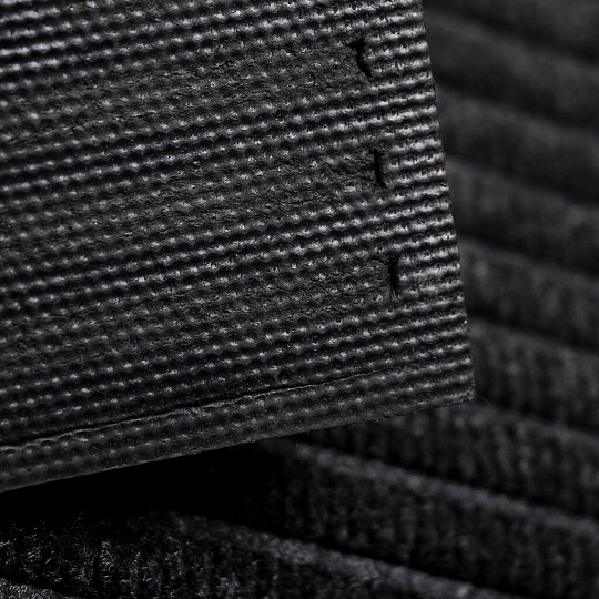 Коврик грязезащитный влаговпитывающий, 60х90 см, прямоугольный, полипропилен, резина, черный, Dzen, Blabar, 93736