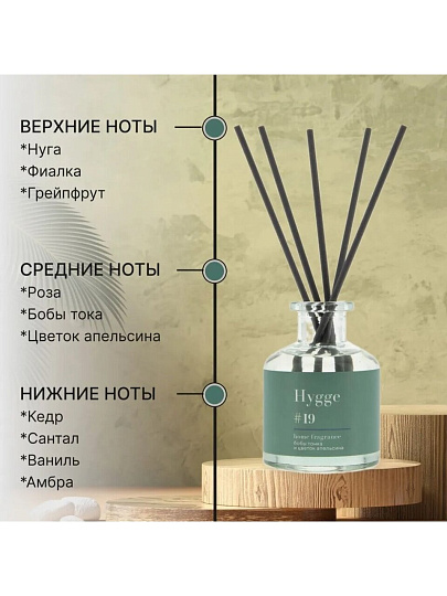 Аромадиффузор Arida Home, 50 мл, Hygge, Бобы тонка и цветок апельсина, АР 100-562