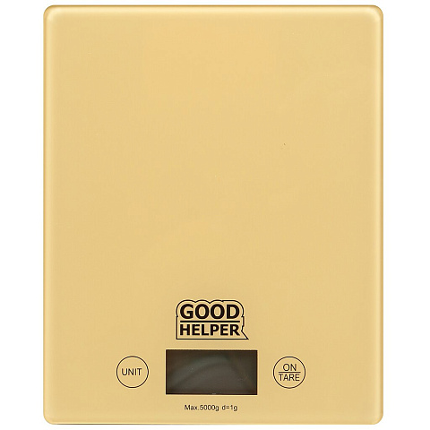 Весы кухонные электронные, GoodHelper, KS-S04, платформа, точность 1 г, до 5 кг, в ассортименте