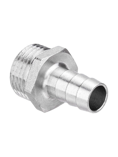 Штуцер d10х1/2'', ш, латунь, наружная резьба, AquaLink