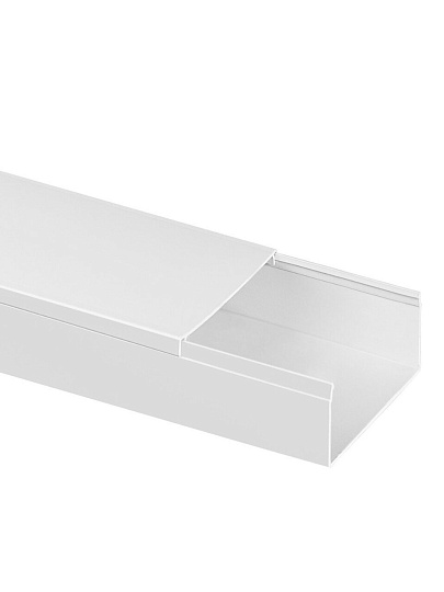 Кабель-канал пластик, 40х80 мм, 2 м, 1 мм, белый, TDM Electric, SQ0402-1012
