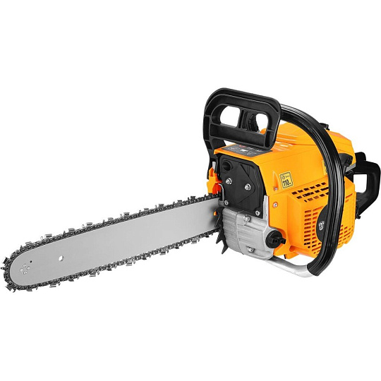 Пила цепная бензиновая, Deko, 2.7 л.с., 2000 Вт, длина шины 40.5 см, шаг цепи 0.325 дюйм, 64 звена, DKCHS 45-16