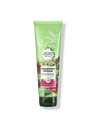 Бальзам-ополаскиватель для всех типов волос, Herbal Essences, Белая клубника и Сладкая мята, 275 мл