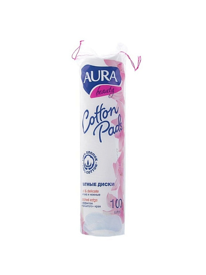Ватные диски 100 шт, Aura, 4314/03469