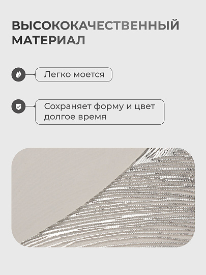 Салфетка сервировочная полимер, 38 см, круглая, 2 шт, Y4-9577