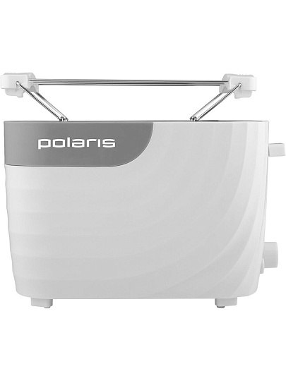Тостер Polaris, 750, пластик, 750 Вт, 2 тоста, электромеханический, белый
