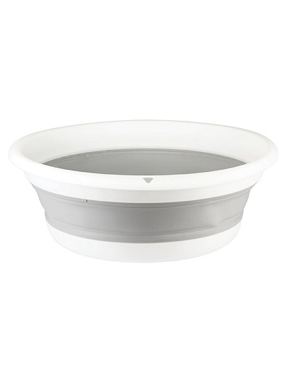 Таз пластик, 10 л, круглый, складной, Флекс, смоки, Idea, М 2502