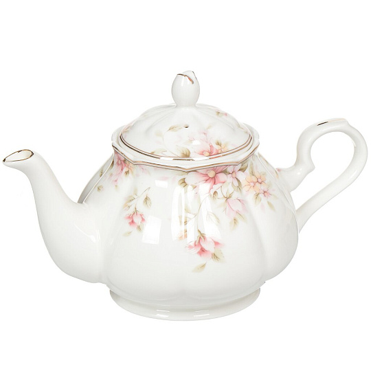 Набор чайный фарфор, 14 предметов, на 6 персон, 220 мл, чайник 900 мл, Beatrix, Сицилия, МН015P/14, подарочная упаковка