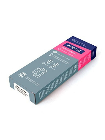 Петля накладная для деревянных дверей, Apecs, 100х75х2.5 мм, B2-Steel-BLM, 30751, черный матовая