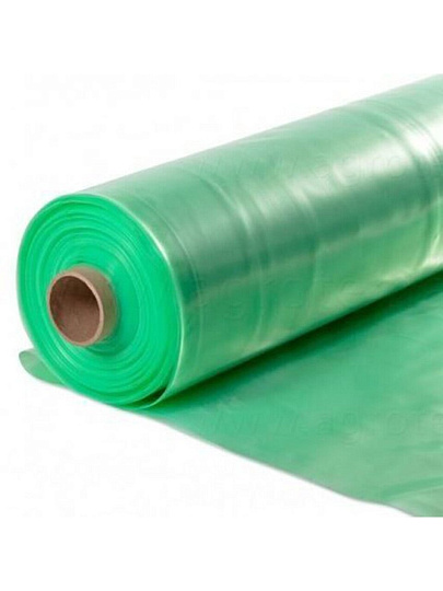 Пленка укрывная 150 мкм, рукав, 3х65 м, ГОСТ, светостабилизированная, 45 кг, 3 сезона, зеленая, 100194