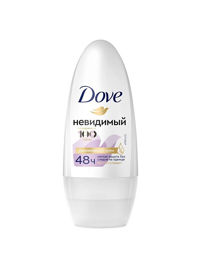 Дезодорант Dove, Invisible Dry, для женщин, ролик, 50 мл