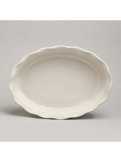 Форма для запекания керамика, 23.5х32х7 см, 1.9 л, овальная, Agness, Beige, 780-125