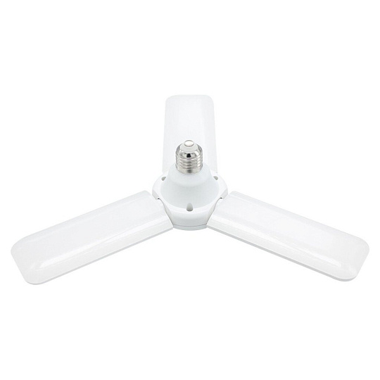 Лампа светодиодная E27, 50 Вт, 230 В, 4000 К, холодный белый свет, General Lighting Systems, GLDEN-HPBR-5, раскладная, 3 лопасти, 661616