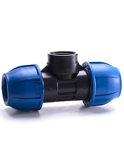 ПНД тройник d32х3/4", внутренняя резьба, РосТурПласт
