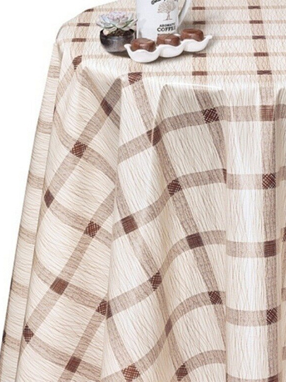 Клеенка Dekorama, 1.4х20 м, ПВХ на нетканой основе, бежевая, 048А