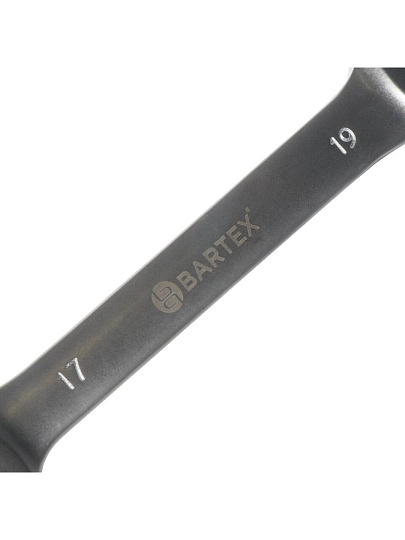 Ключ рожковый, Bartex, 17х19 мм, матовый, CrV сталь