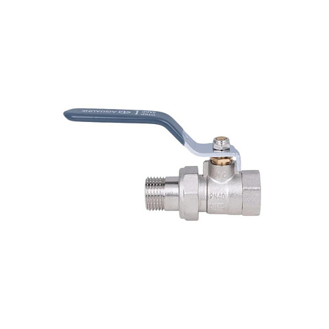 Кран для воды, 1", г-ш, ручка, с американкой, AquaLink