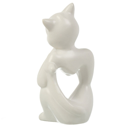 Фигурка декоративная керамика, Кошечка, 6.5х6.5х13.5 см, Y4-9107