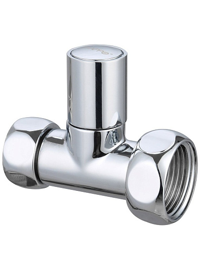 Кран для полотенцесушителя, 1/2"х3/4", г-г, прямой, круглая ручка, хром, 2 шт, 50 слоев, Gappo