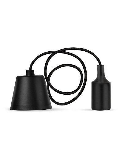 Подвес с патроном E27, Smartbuy, 1 м, черный, SBE-CLHE27s-b