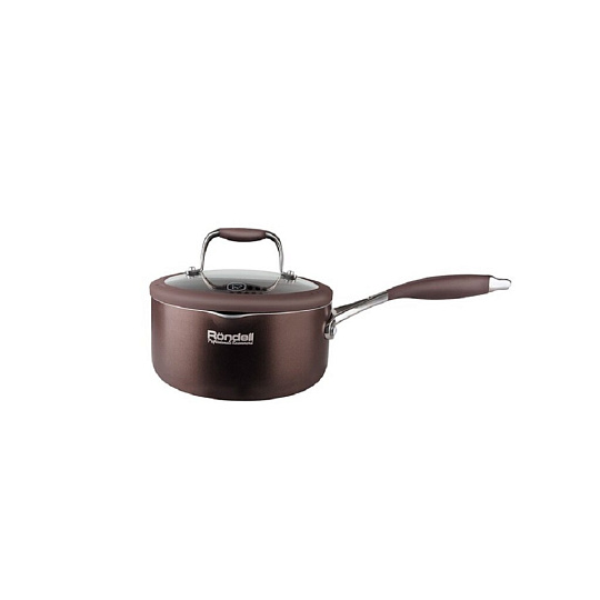 Ковшик с антипригарным покрытием Rondell Mocco&Latte RDA-279 с крышкой, 1.6 л
