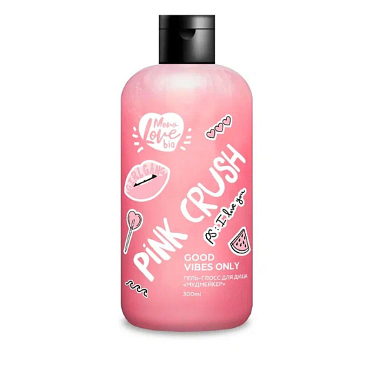 Гель-глосс для тела Bisou MonoLove bio, Мудмейкер, Розовый, 300 мл
