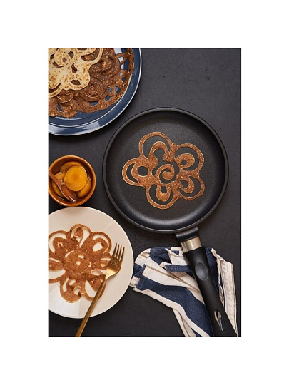 Блинница алюминий, 22 см, антипригарное покрытие, Нева Металл Посуда, 6222, бакелитовая ручка