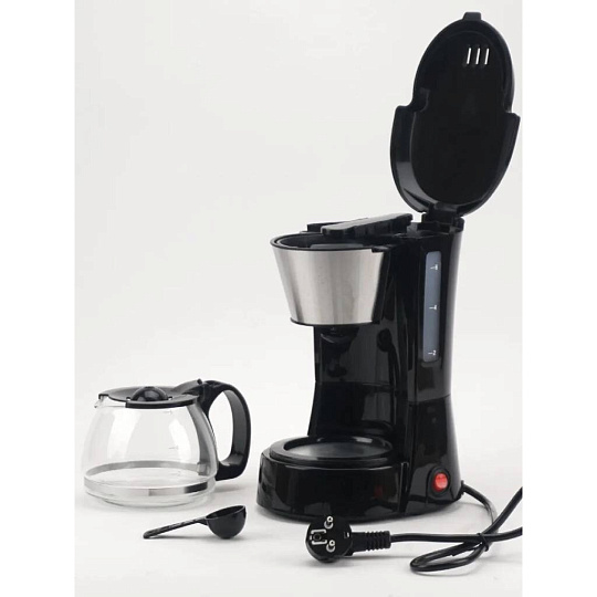 Кофеварка электрическая, капельная, пластик, 0.75 л, TDM Electric, Гефест-1, 650 Вт, 6 порций, съемный фильтр, поддержание температуры, SQ4014-0001
