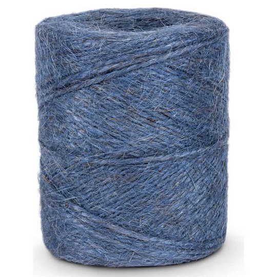Шпагат джут, 200 г, 1200 текс, двухниточный, П 2 пол, 13800-1, синий