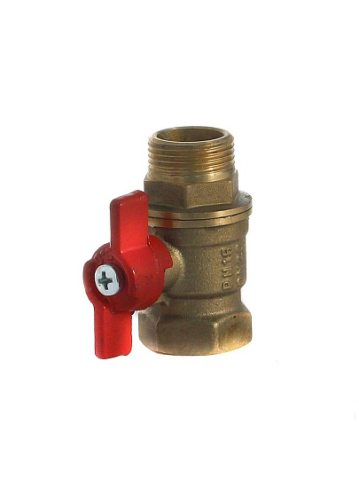 Кран для воды, 3/4", г-ш, ручка-бабочка, БАЗ