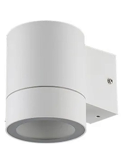 Светильник накладной светодиодный, Ecola, LED 8003A, GX53, на 1 лампочку, IP65, 11.4х9х14 см, белая матовая, FW53C1ECH