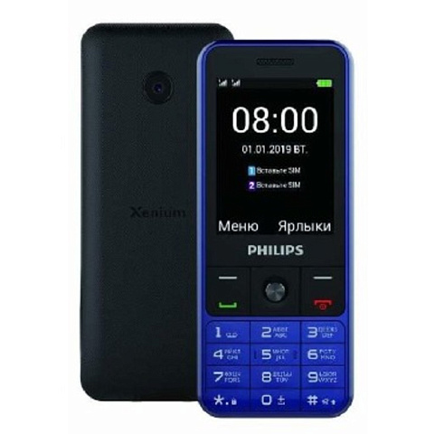Мобильный телефон PHILIPS E182 XENIUM DUOS BLUE