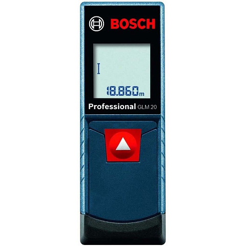 Дальномер лазерный, 0.15-20 м, Bosch, GLM 20, 0601072E00