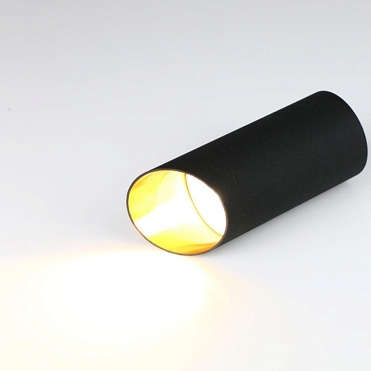 Светильник накладной General Lighting Systems, Спектр, 50 Вт, GU10, на 1 лампочку, IP20, d5.5х13 см, Спот, черный, 662034